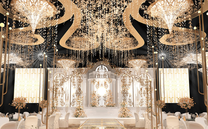 双柏花木兰喜事汇金色大厅效果展示